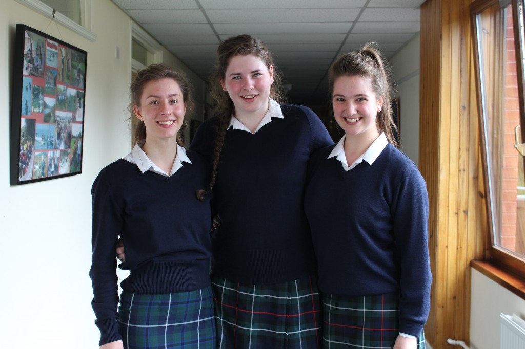 Well done to our 2013-14 Head Girls team of Sarah Anderson, Claire Carey and Amelia Jackson-Hutt, who all achieved straight As in their Higher exams - a collective 15 As!