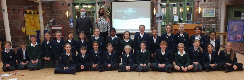 Junior school pupils receive lessons in finance