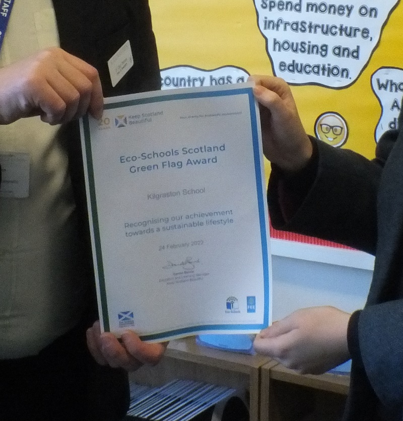 Green Flag award for Kilgraston