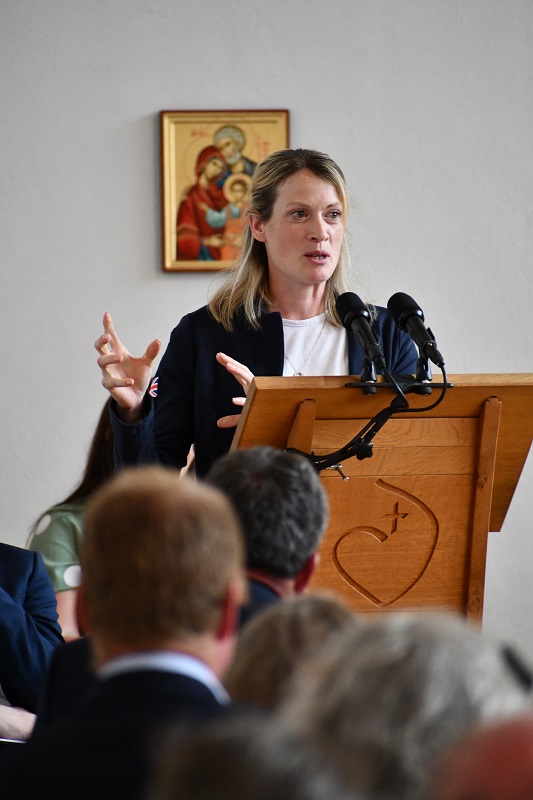 Olympic athlete Eilidh Doyle at Kilgraston Speech Day 2023